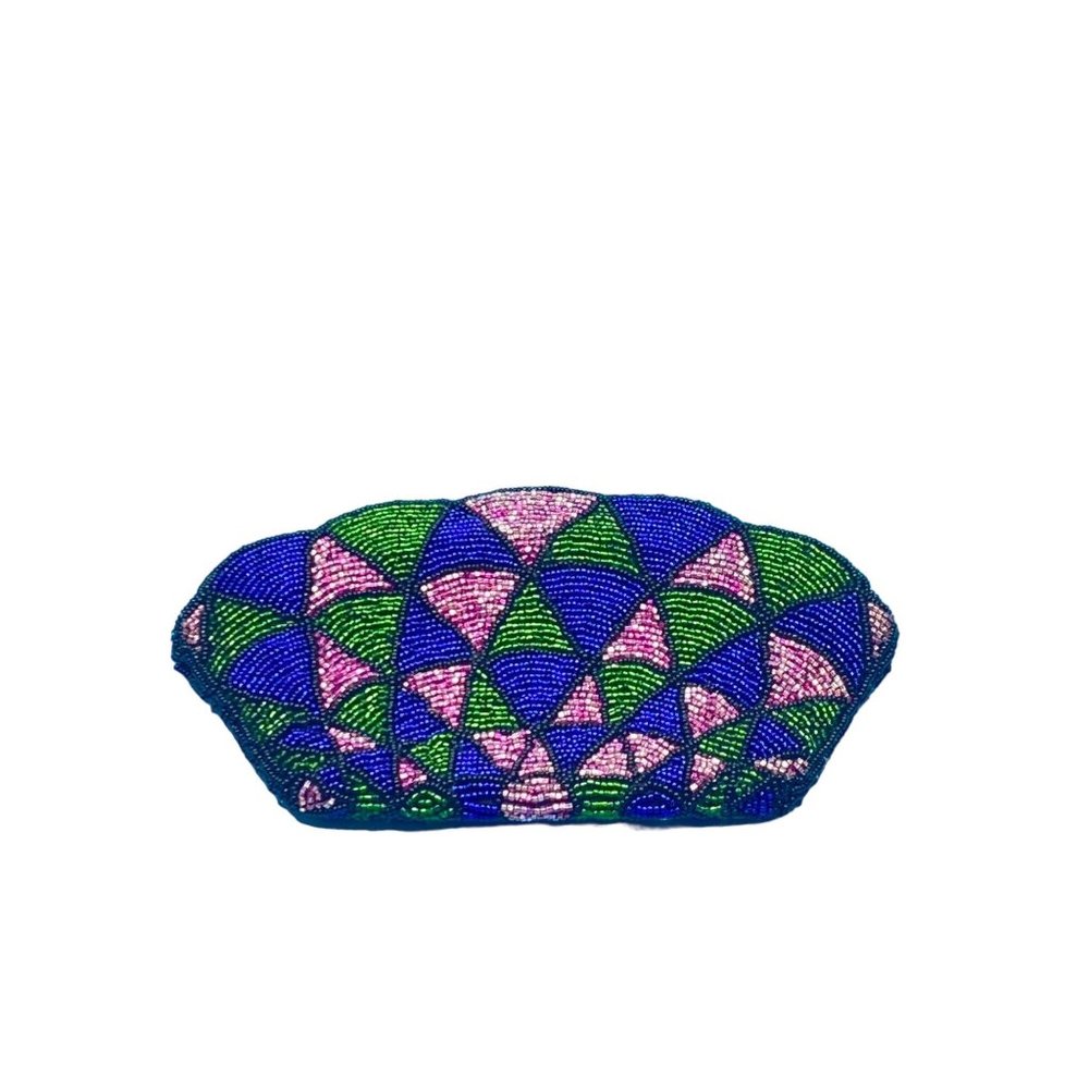 Neiman Marcus Vintage Abstract Shell Beaded Clutch